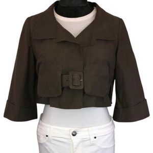 Marni Cropped Belted Blazer